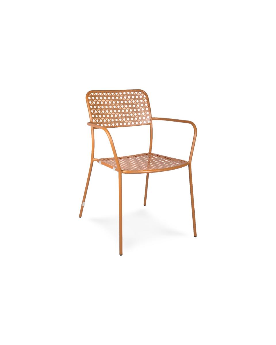 Chaise de terrasse Toscane - Acier terre cuite - G-Line