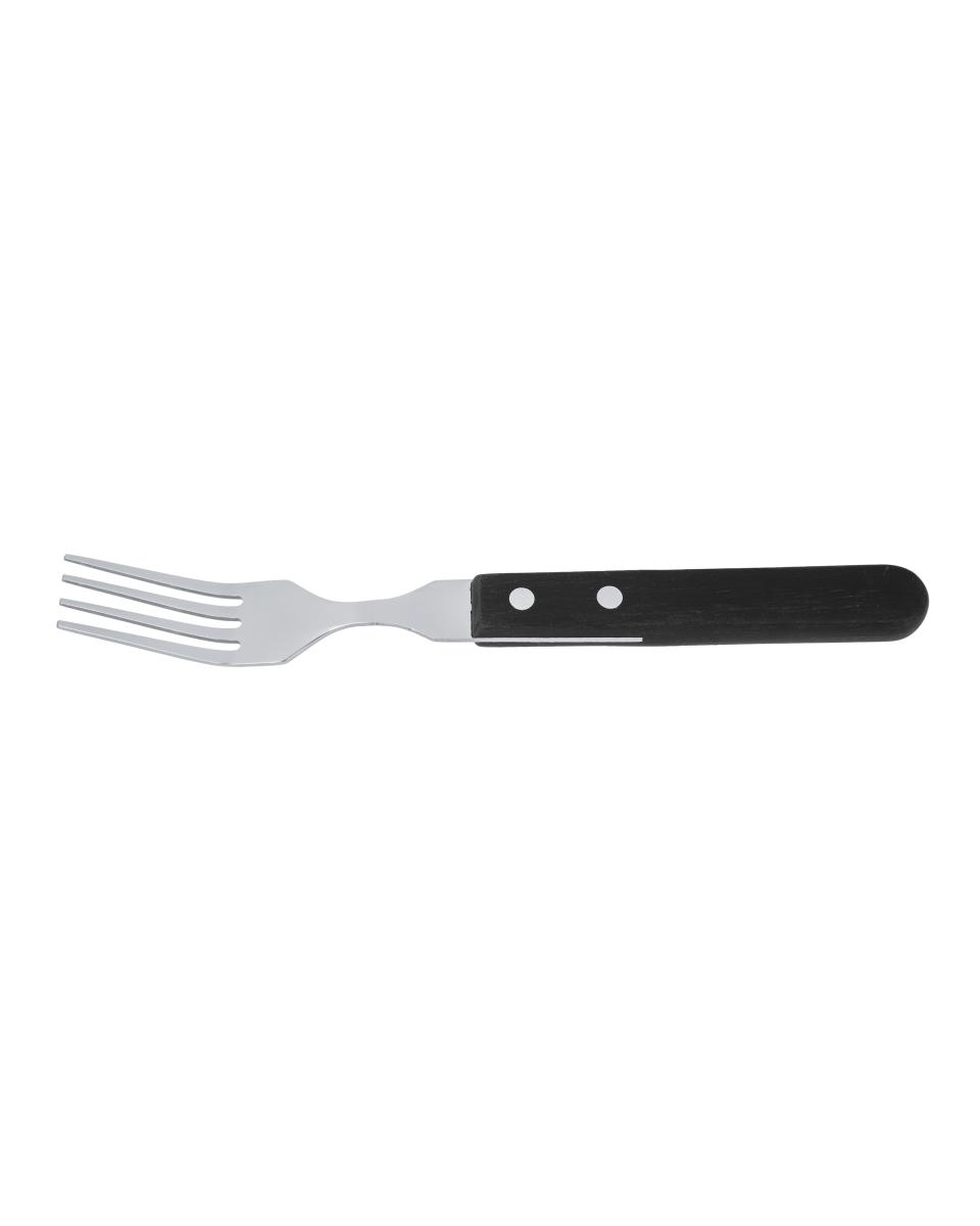 Fourchette à steak - 19,8 CM - Manche Noir - Preto - G-Tableware - 6 pièces - G-line