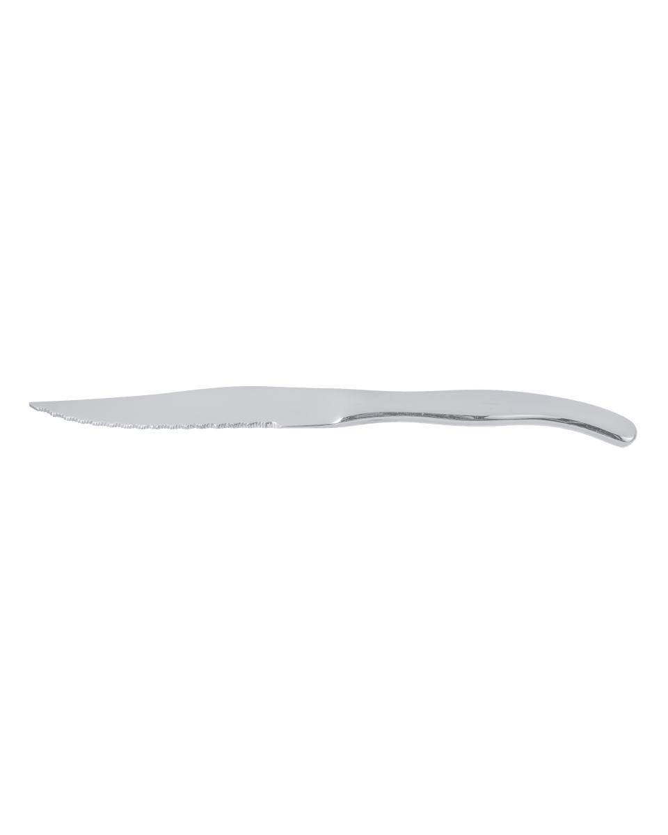 Couteau à steak - 23 CM - Manche en acier inoxydable - Chuletero - G-Tableware - 6 pièces - G-line
