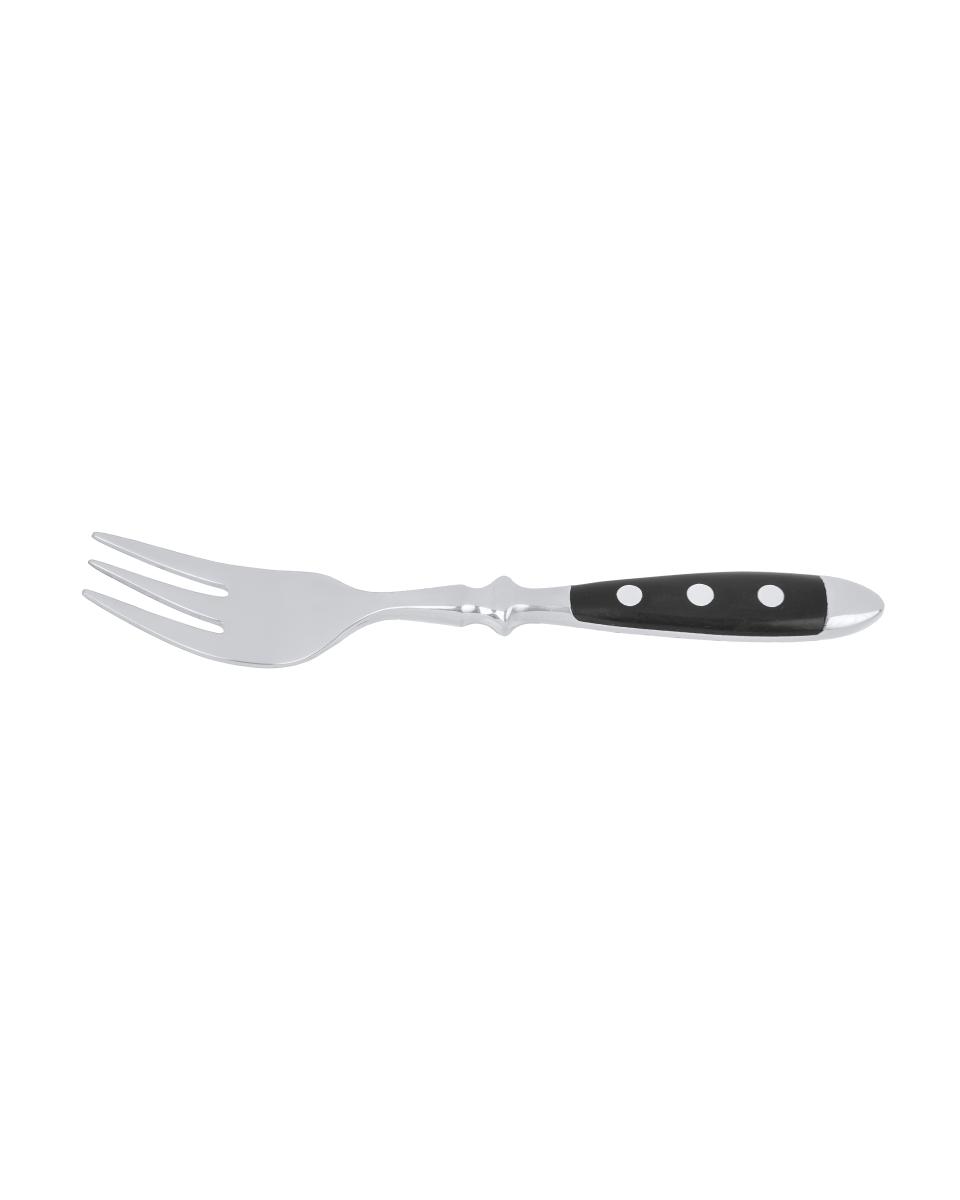 Fourchette à pâtisserie - 15,4 CM - Manche Noir - Bistro - G-Tableware - 6 pièces - G-line