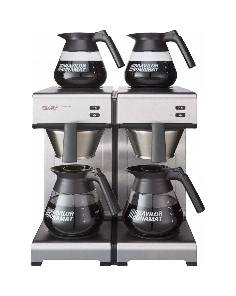 Koffiezetapparaat Mondo Twin - Gemalen Koffie - Digitaal - 400V - Bravilor