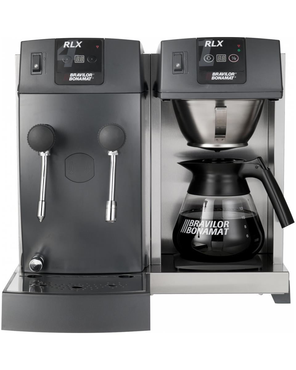 Machine à café Buffet RLX 41 - Café moulu - Analogique - Vanne de vidange - Buse vapeur - 400V - Bravilor