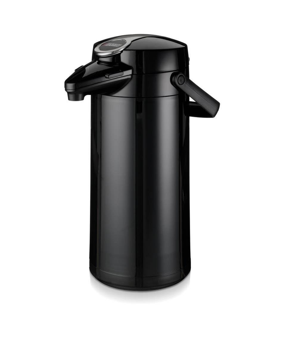 Airpot Furento - 2.2 Liter - Black/Glass - Bravilor - 7.171.336.101
