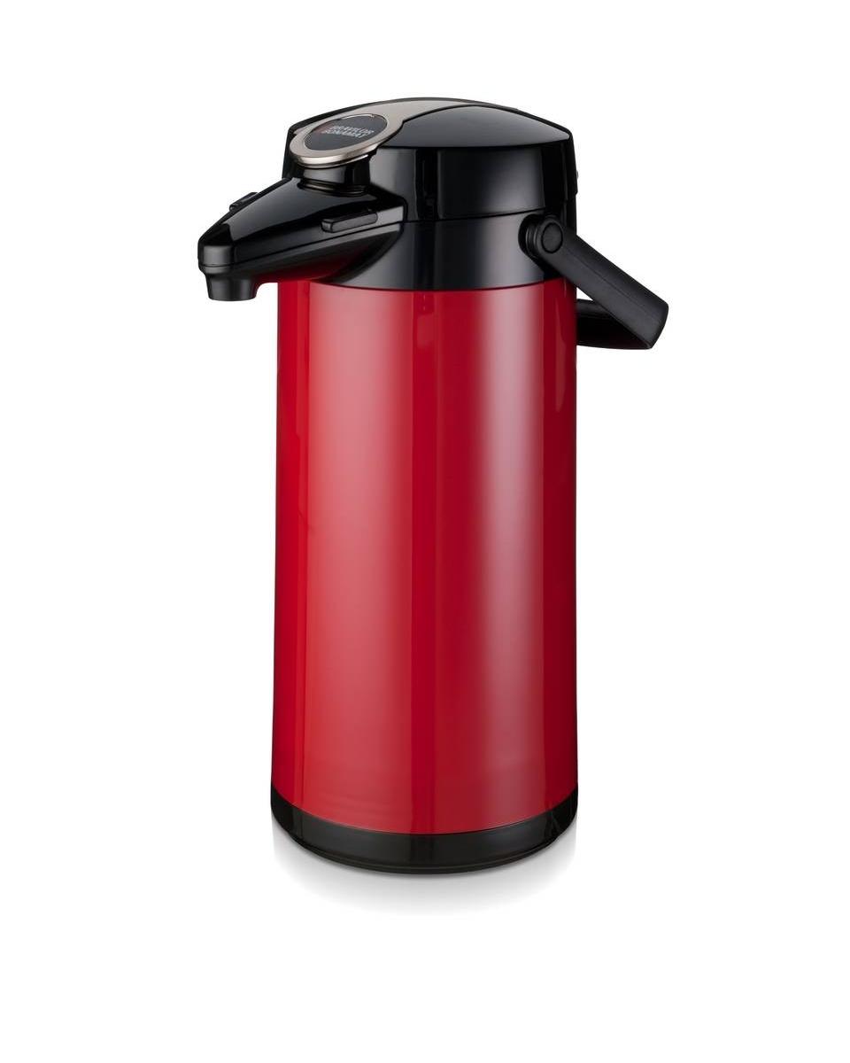 Airpot Furento - 2,2 litres - Rouge/Verre - Bravilor - 7.171.337.101