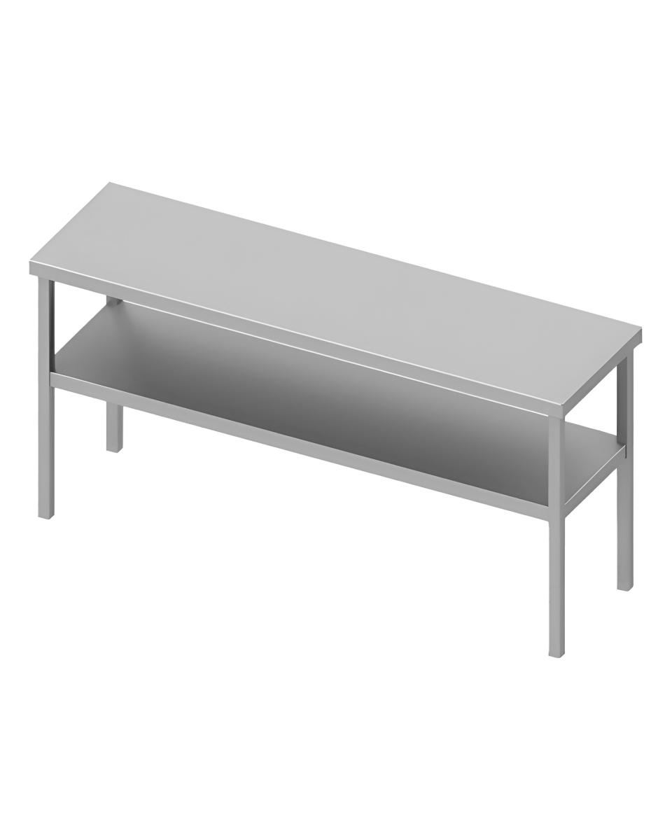 Étagère en inox - 2 niveaux - Soudé entièrement - G-Line