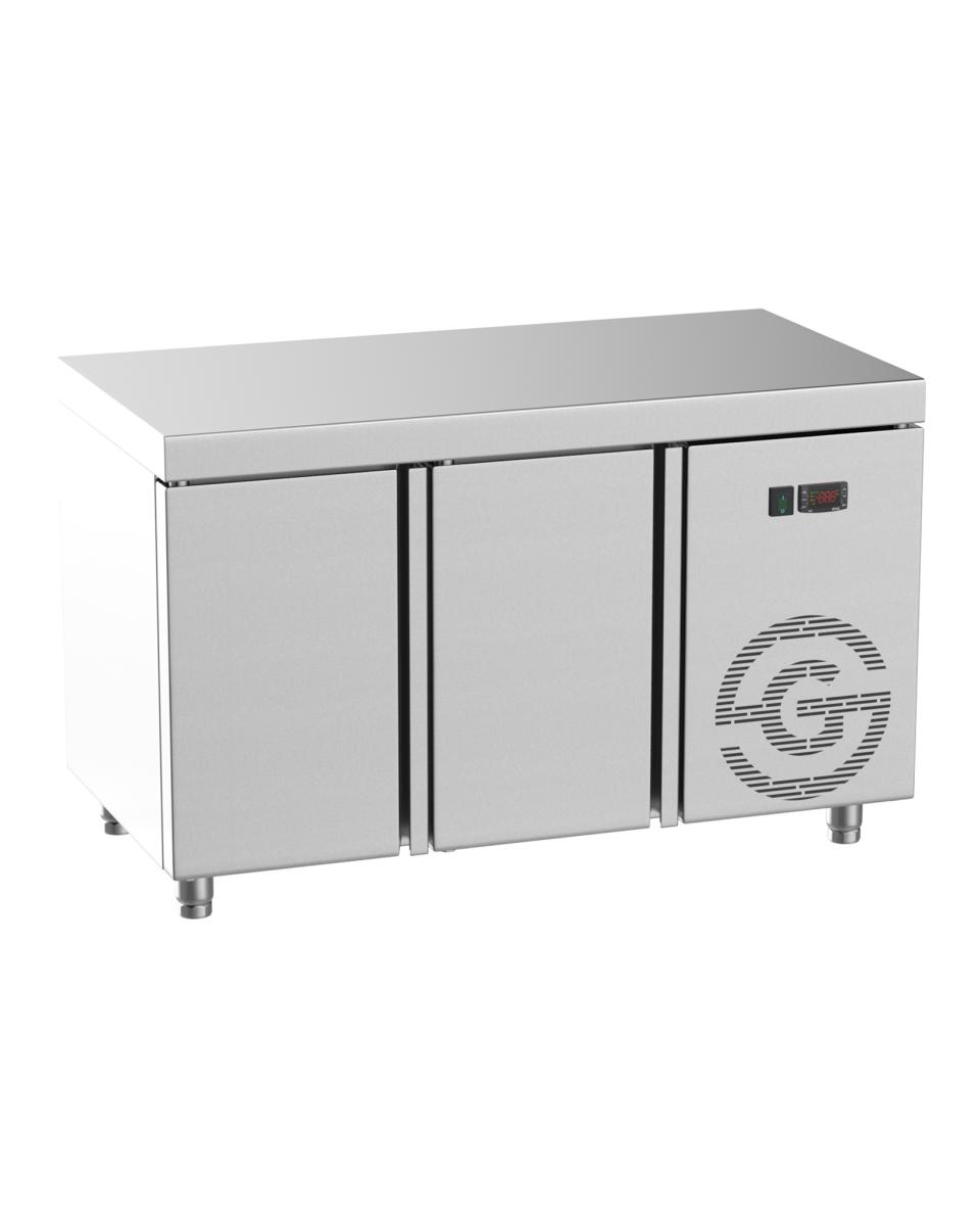 Table frigorifique - 2 portes - Inox - 134x70x85 (h) Cm - G-Line