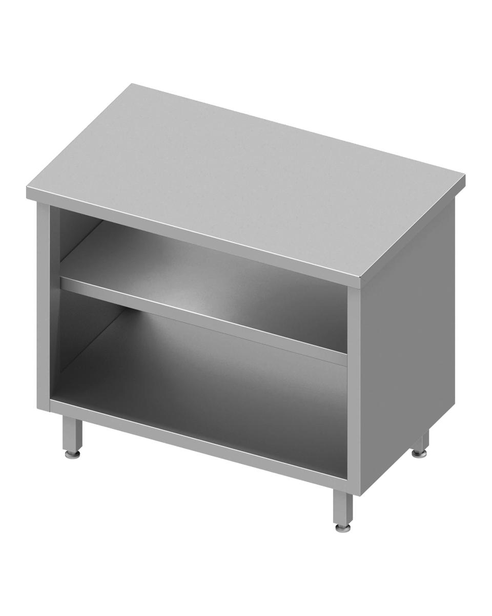 Table de travail fermée en inox - Ouvert - G-Line