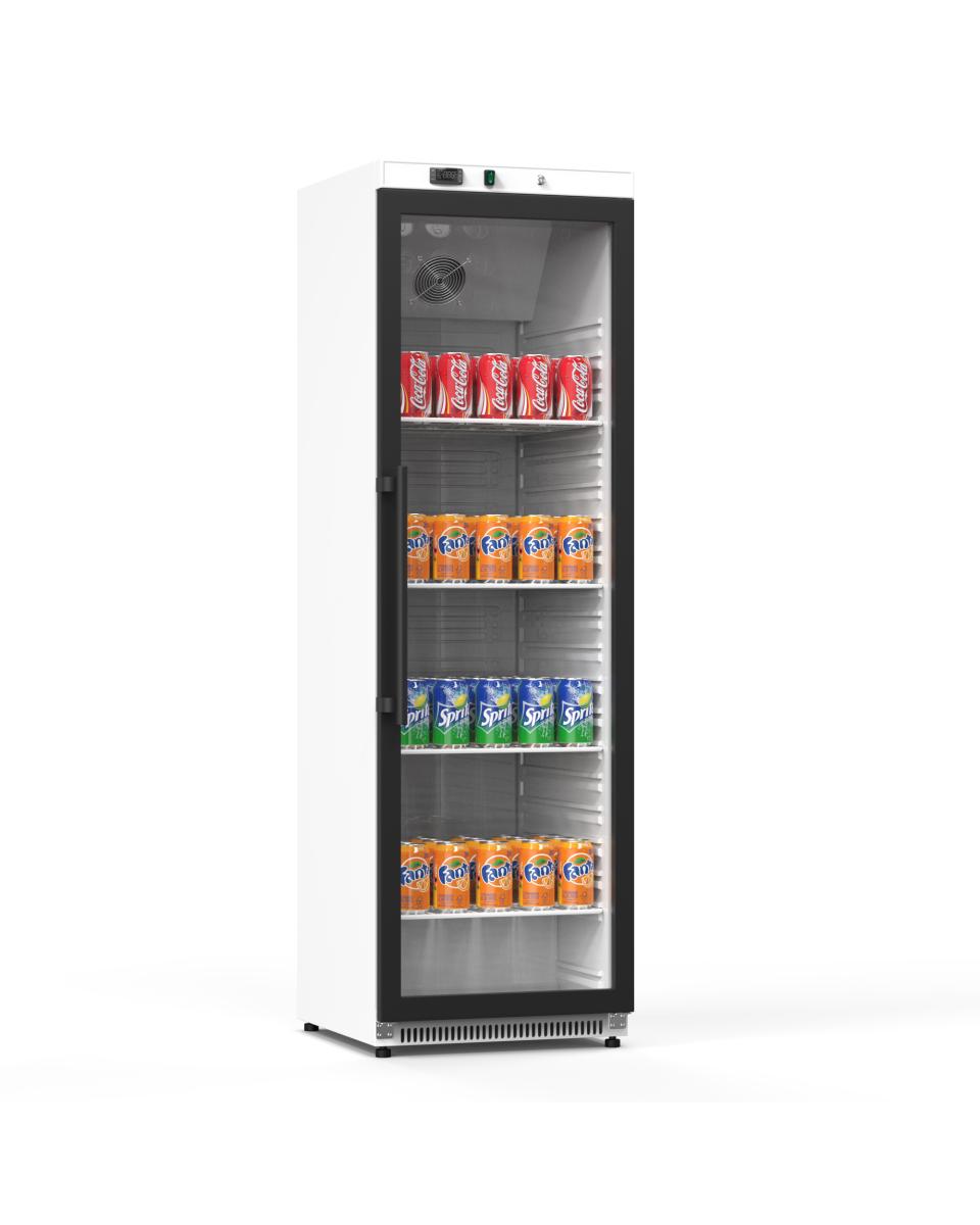 Réfrigérateur porte vitrée - 400 Litres - Blanc - 1 porte - G-Line