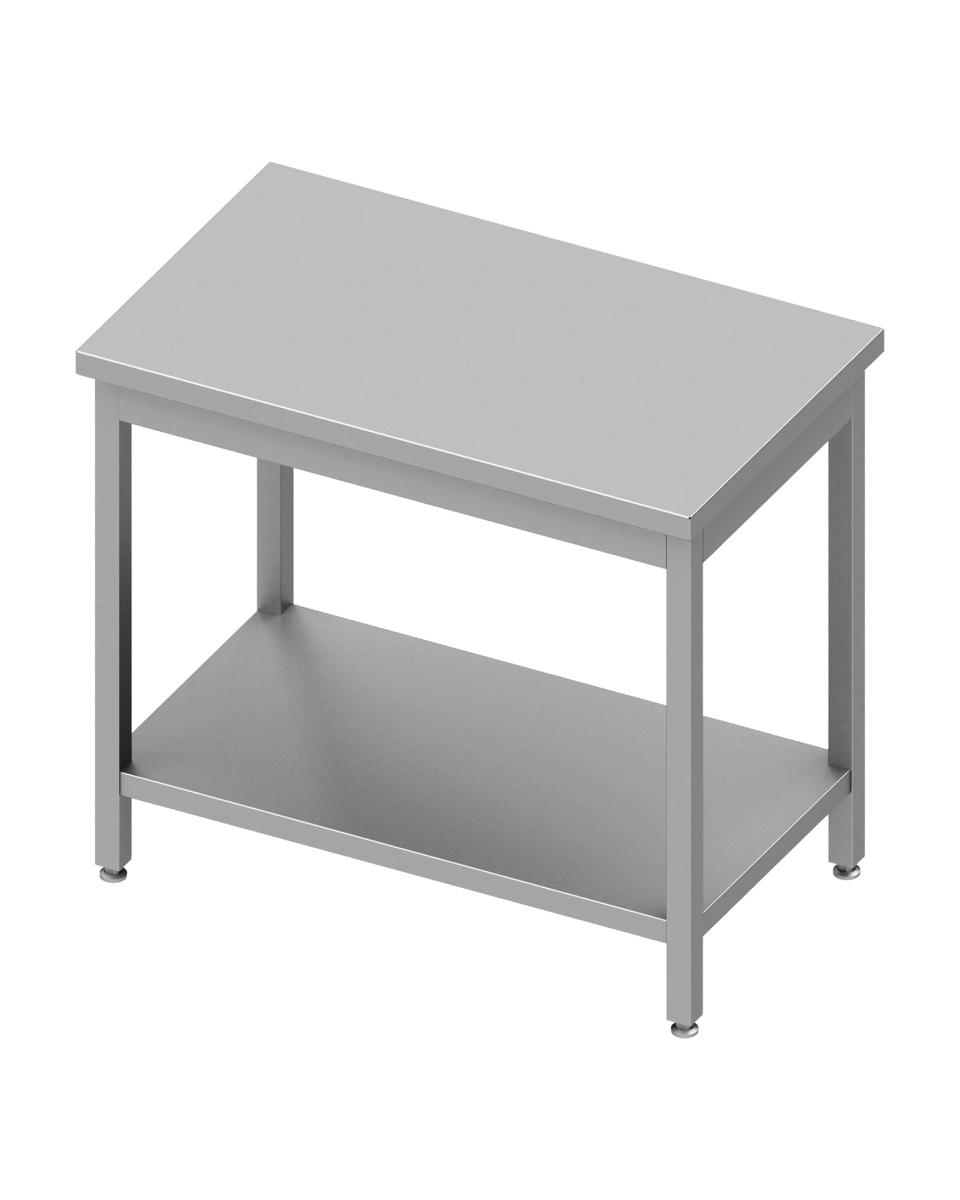 Table de travail en inox - Avec étagère inférieure - Budget Line - G-Line