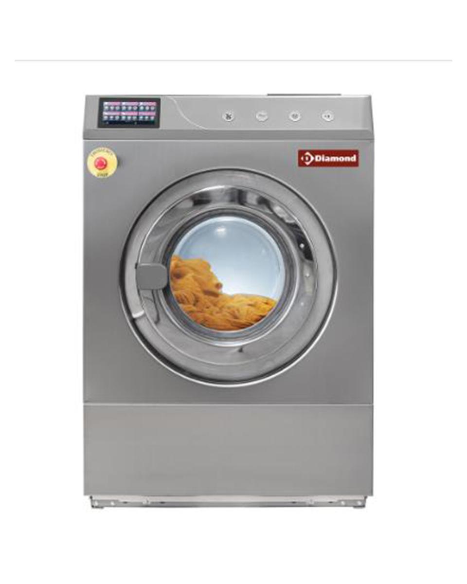Lave-linge industriel - 23 KG - Inox - Ancré - Ecran tactile - 400V - Diamant - DRW23-TS/D