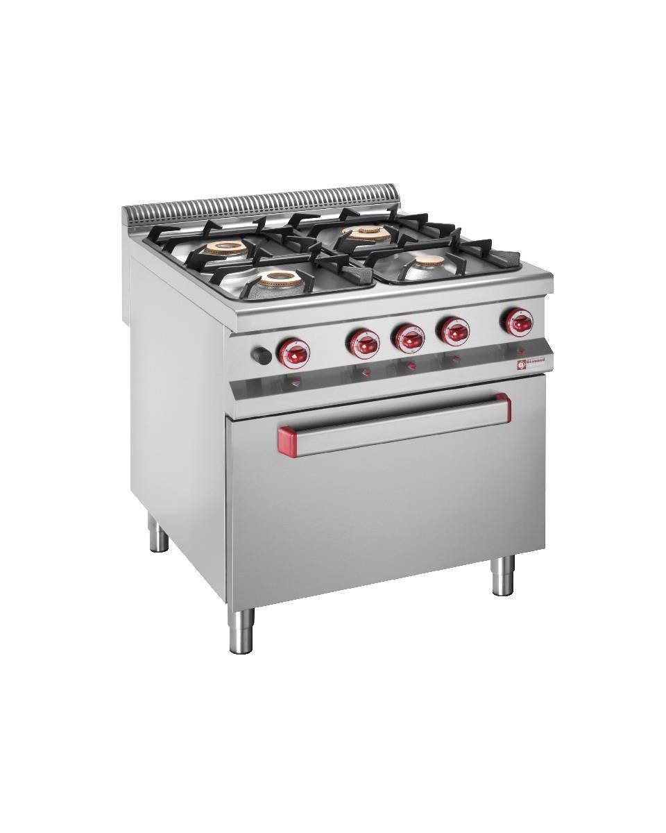 Cuisinière à gaz - Four à gaz - 4 Foyers - Diamant - G9/4BF8