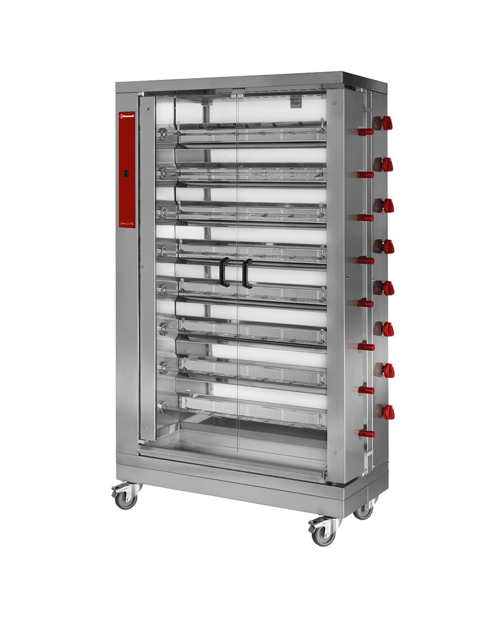 Grill poulet - Gaz - 48 poulets - 230V - Diamant - RVG/8-CM