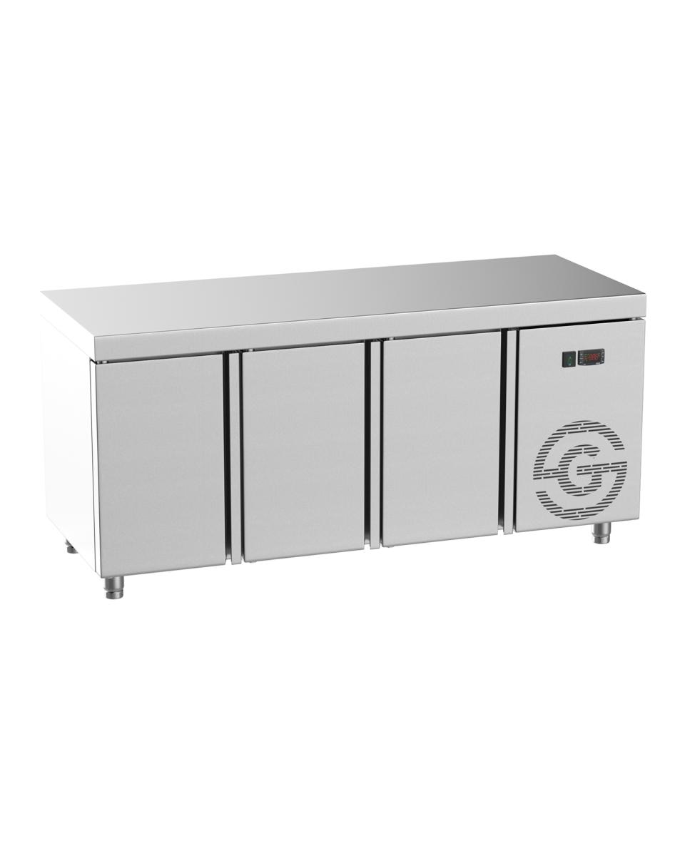Etabli réfrigéré - 3 portes - G-Line - Inox - 179x70x85 (h) Cm