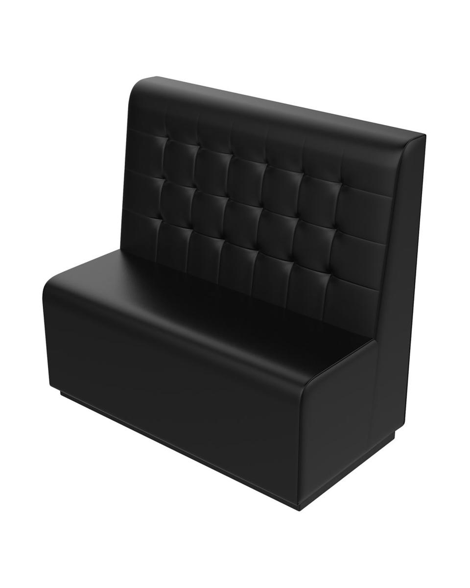 Banc de salle à manger traiteur - Amsterdam - Noir - 122 cm - G-Line