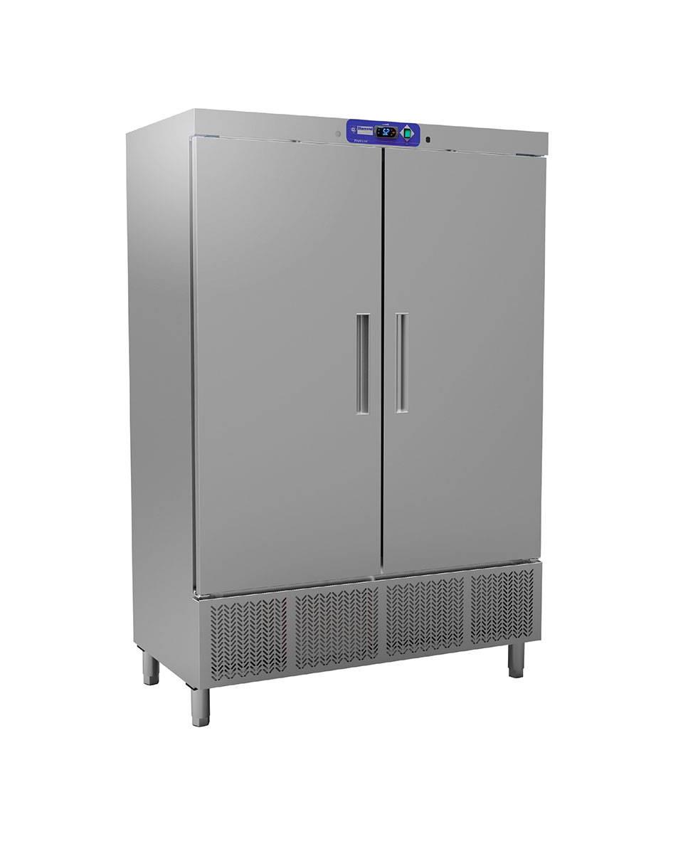 Congélateur - 1100 Litres - 2 Portes - H 206,5 x 138,5 x 72 CM - Acier Inoxydable - Diamant - HE1412/R2