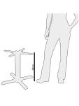 Pied de table - H 48 x 39,5 x 39,5 CM - Fonte - Bolero - GH445 GH445 €78.99 Pieds de tables de restauration