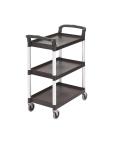Chariot de service - 3 niveaux - Noir - H 96,5 x 83,5 x 41 CM - Polypropylène - Cambro - CT349 CT349 €107.40 Chariots de service