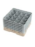 Panier lave-vaisselle - 16 compartiments - Beige - H 30,8 x 50 x 50 CM - Polypropylène - Cambro - DW552 DW552 €104.45 Paniers à vaisselle pour les verres à bec