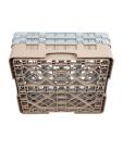 Panier lave-vaisselle - 25 compartiments - Beige - H 18,4 x 50 x 50 CM - Polypropylène - Cambro - DW555 DW555 €63.56 Paniers à vaisselle pour les verres à bec