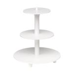 Présentoir à Gâteau Etages-3X - H 36 CM - 0.78 KG - Ø34 CM - Plastique - Blanc - 050030 050030 €29.00 Présentoirs à gâteaux