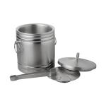 Ijsblokjesemmer - H 21.5 CM - 1.35 KG - Ø15.5 CM - RVS - 2 Liter - 062002 062002 €49.00 IJsblokjesbak/tang