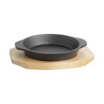 Plat de service Bistro - H 4,5 x 20 x 15 CM - 0,92 KG - Ø14 CM - Fonte - Noir - 861510 861510 €10.95 Présentation