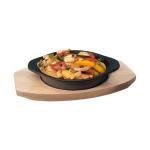 Plat de service Bistro - H 4,5 x 20 x 15 CM - 0,92 KG - Ø14 CM - Fonte - Noir - 861510 861510 €10.95 Présentation