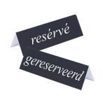 Chevalet de table - H 4 x 13 x 3,5 CM - 0,1 KG - polystyrène - Noir - 880032 880032 €1.35 Accessoires de table