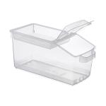 Conteneur alimentaire - H 22,7 x 23 x 48 CM - 1 029 KG - Polypropylène - Transparent - 14 Litre - -40°C / +90°C - Couvercle à charnière - Araven - 962050 962050 €16.40 Récipient à ingrédients - plastique