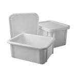 Couvercle Bac gerbable - H 3 x 40 x 30 CM - 0.262 KG - Polypropylène - Blanc - - 20°C / +110°C - 059055 E059055 €6.60 Bacs empilables