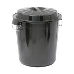 Poubelle - H 50.5 CM - 2.067 KG - Ø45.5 CM - Noir - 50 Litres - Denox - 600050 E600050 €15.45 Poubelles