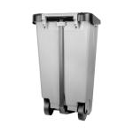 Poubelle à pédale - H 87,5 x 51 x 42,5 CM - 5,43 KG - Gris - 120 Litres - Denox - 600062 E600062 €64.00 Poubelles