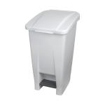 Poubelle à pédale - H 70 x 49 x 38 CM - 3,91 KG - Blanc - 60 litres - Denox - 600077 E600077 €50.99 Poubelles