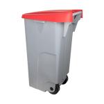 Afval Container - H 88 x 42 x 57 CM - 4.1 KG - Polypropyleen - Rood - 110 Liter - Denox - 600093 E600093 €45.65 Afvalbakken