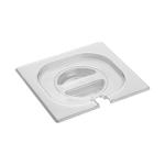 Couvercle Gastronorm - 1/6 GN - 17,6 x 16,2 CM - Polycarbonate - Transparent - -100°C / +100°C - Avec logement pour cuillère - Caterchef - 953065 E953065 €3.05 Bacs gn plastique