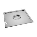 Couvercle Gastronorm - 2/3 GN - 35,4 x 32,5 CM - acier inoxydable - Avec logement pour cuillère - Caterchef - 953235 E953235 €12.10 Couvercles GN évidement de la cuillère