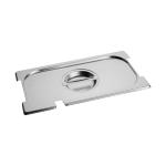 Couvercle Gastronorm - 1/3 GN - 32,5 x 17,6 CM - acier inoxydable - avec encoche pour cuillère et poignée - Caterchef - 953455 E953455 €9.95 Couvercles GN évidement de la cuillère
