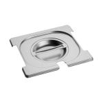 Couvercle Gastronorm - 1/6 GN - 17.6 x 16.2 CM - acier inoxydable - avec encoche pour cuillère et poignée - Caterchef - 953475 E953475 €6.95 Couvercles GN évidement de la cuillère