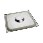 Couvercle Gastronorme - 2/3 GN - 35,4 x 32,5 CM - Inox - Avec Bord Silicone - Caterchef - 953535 E953535 €41.65 Couvercles GN bord en silicone