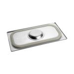 Couvercle Gastronorme - 1/3 GN - 32,5 x 17,6 CM - Inox - Avec Bord Silicone - Caterchef - 953555 E953555 €25.00 Couvercles GN bord en silicone