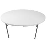 Tafel - Inklapbaar - Rond - H 74 x B 152 CM - Wit - G-Line GL-155403 €119.00 Inklapbare tafels