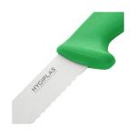 Couteau dentelé - Vert - acier inoxydable - Hygiplas FX121 €7.99 Couteaux