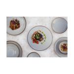 Assiette - 6 pièces - Gris - Porcelaine - Ø 23 x H 2.7 CM - Olympia FU188 €91.98 Assiettes