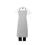 Tablier rayé - Unisexe - Gris - Polycoton - Whites Chefs Clothing BA111 €8.79 Tabliers et tabliers à bavette