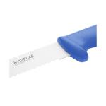 Couteau dentelé - Bleu - acier inoxydable - Hygiplas FX120 €9.99 Couteaux