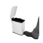 Poubelle - Blanc - Acier peint par poudrage - Jantex HT475 €15.59 Poubelles