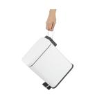 Poubelle - Blanc - Acier peint par poudrage - Jantex HT475 €15.59 Poubelles
