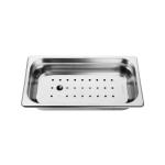 Gastronorm Plaque d'égouttage - 1/3 GN - acier inoxydable - Vogue FU268 €9.99 Bacs et couvercles GN