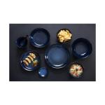 Assiette - 4 pièces - Bleu - Grès - Ø 25,5 x H 4,3 CM - Olympia DZ778 €66.99 Assiettes