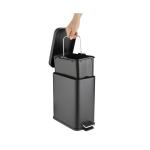 Poubelle - Noir - Acier peint par poudrage - Jantex HT476 €15.59 Poubelles